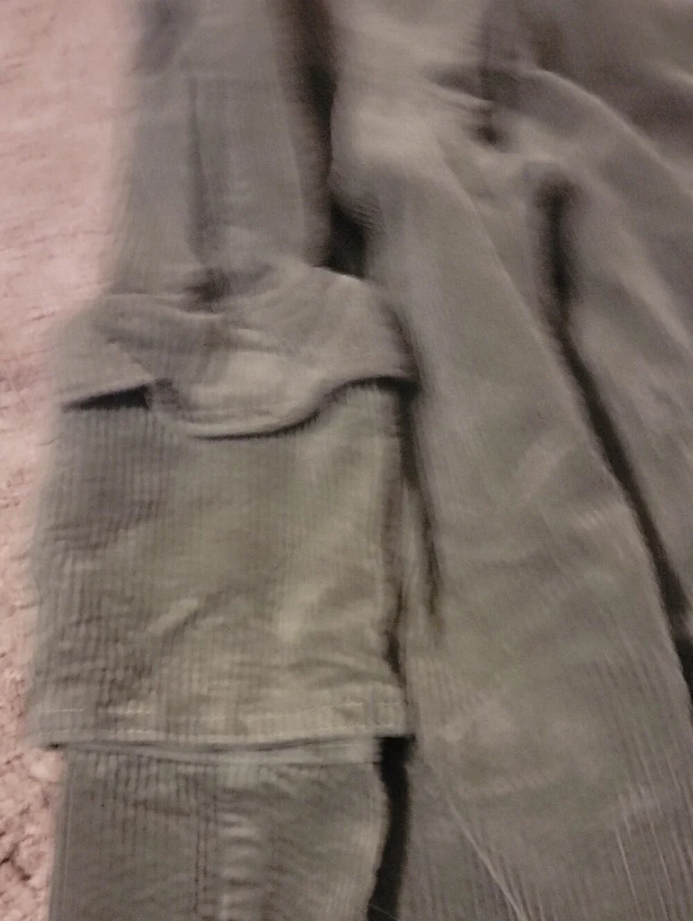 The Children's Place Corduroy Cargo Joggers - Olive & Black